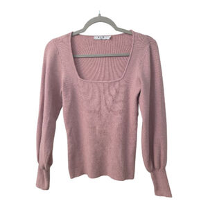 NA-KD Square Neck Balloon Sleeve Sweater